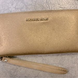 Michael Kors Gold large wallet
